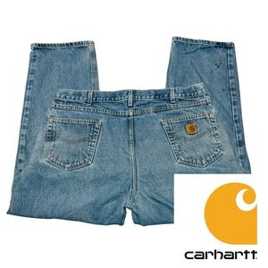 Carhartt B160 DST‎ Relaxed Fit Jeans Mens 42x30 Workwear Farming Outdoors Denim